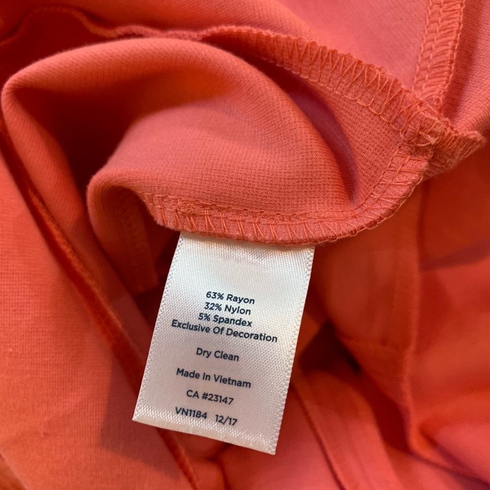 Talbots RSVP Sheath Dress Size 8 With Lacy Ruffle At Hem NWT - Picture 7 of 7